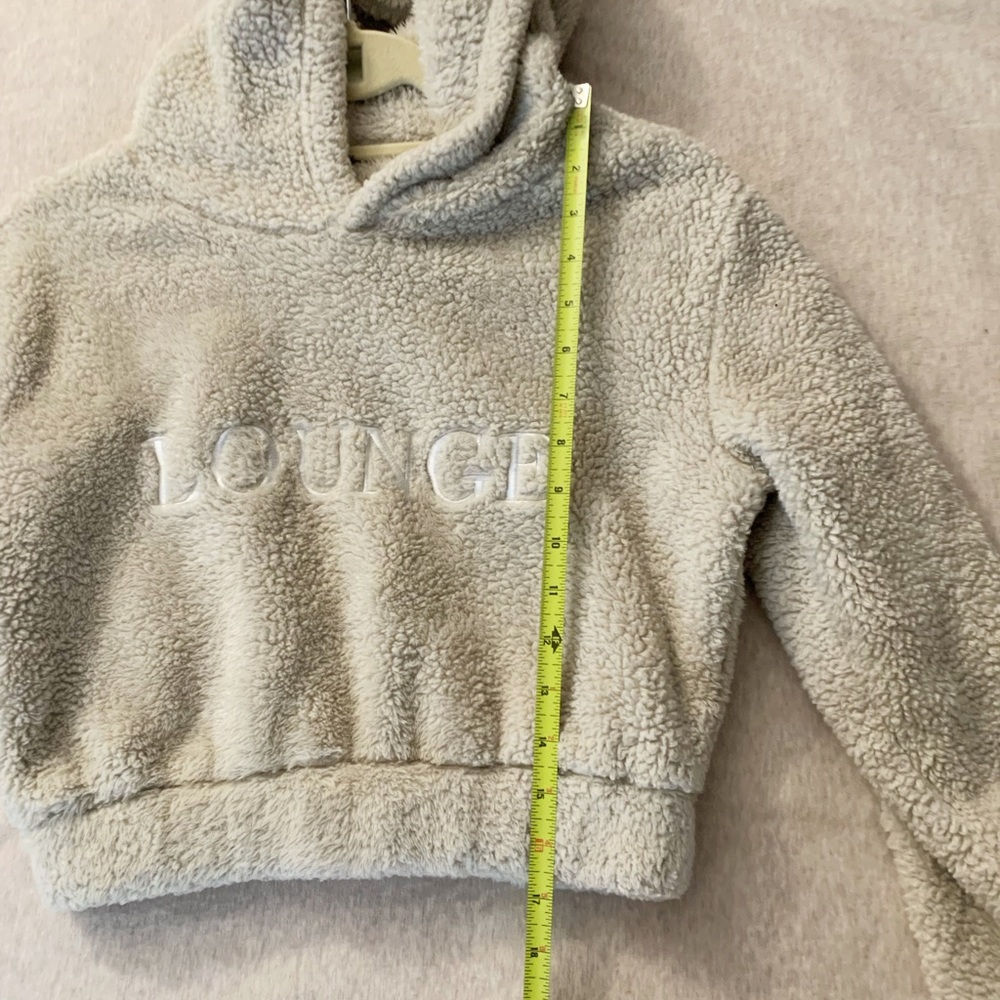LOUNGE Underwear Cozy Teddy Crop Hoodie - Picture 7 of 9